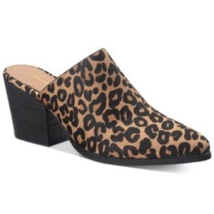 AMERICAN Rag Heidi Leopard Mules, Created for Macy's Women's Shoes